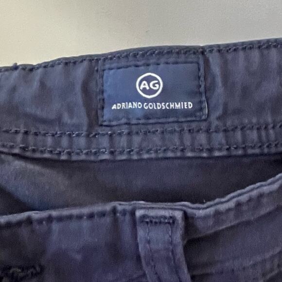 AG Adriano Goldschmied the protege straight leg navy pants chinos size 30 x 29 - Picture 6 of 8